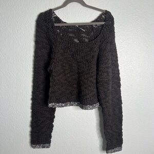 Free People West Palm Sweater Brown Toned Sweater Size Medium